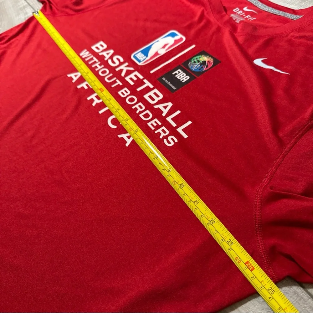 Nike Basketball Without Borders Africa Logo T-shirt‎ Red Collectible FIBA